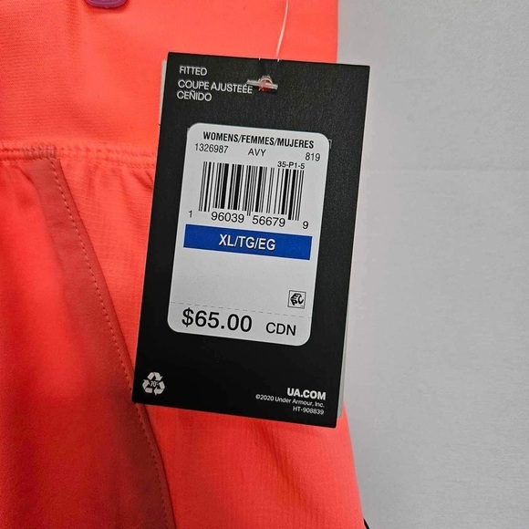 UNDER ARMOUR | NWT Athletix Gym Sport Shorts | Orange | size XL - Picture 4 of 4